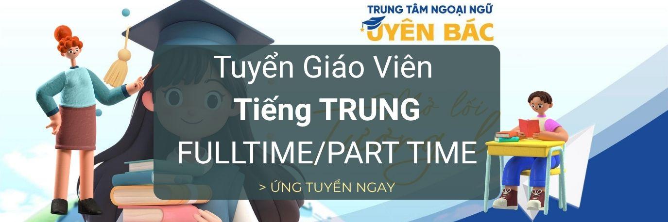 Tuyển dụng giáo viên tiếng Trung