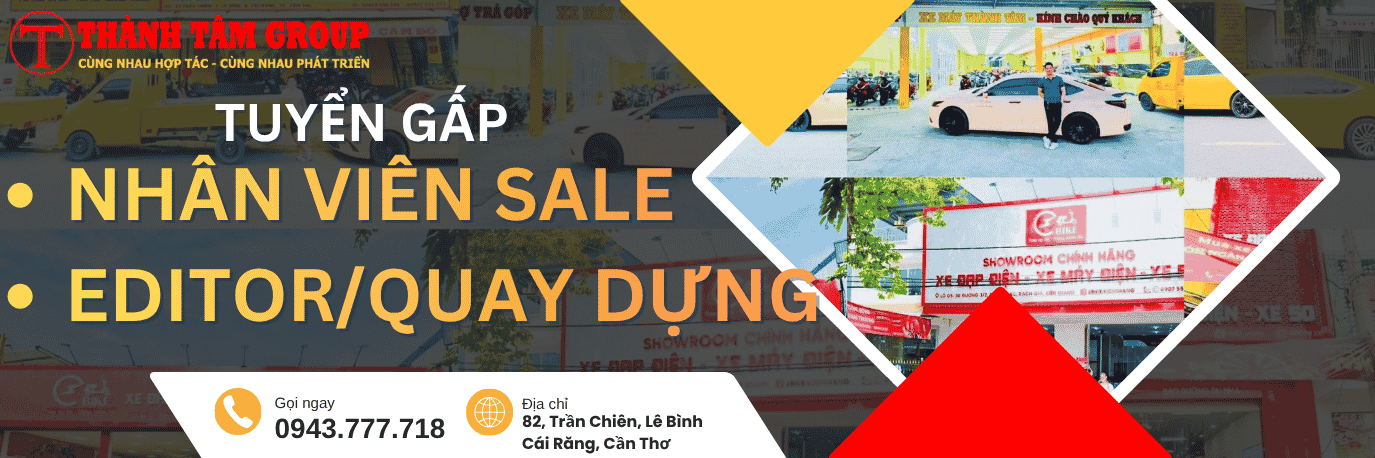Cần tuyển editor quay dựng và sale