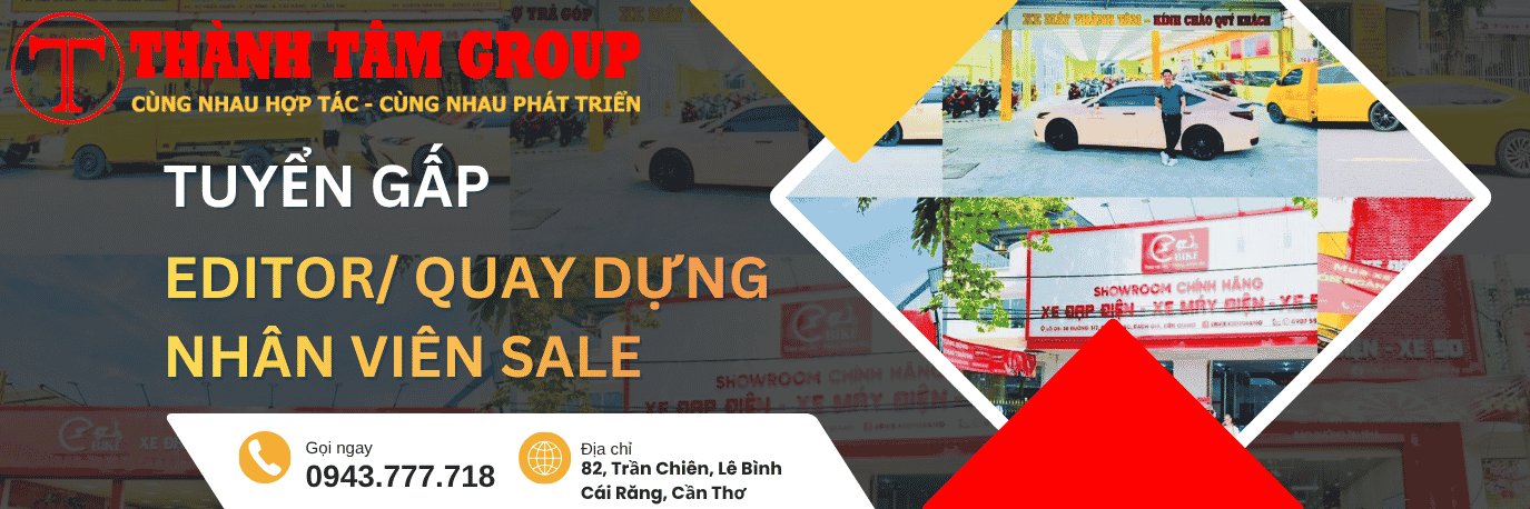 Cần tuyển editor quay dựng và sale