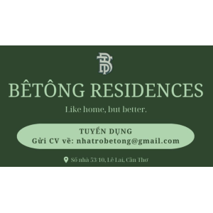 CTY TNHH BÊ TÔNG RESIDENCES - HOMESTAY CTY TNHH BÊ TÔNG RESIDENCES - HOMESTAY