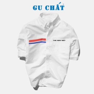Áo Sơ Mi Nam Dài Tay Vải OxFord GU CHẤT, Phôm Áo Suông Regular