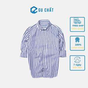 Áo Sơ Mi Nam Kẻ Sọc GU CHẤT ,Vải Cotton Thái Chống
